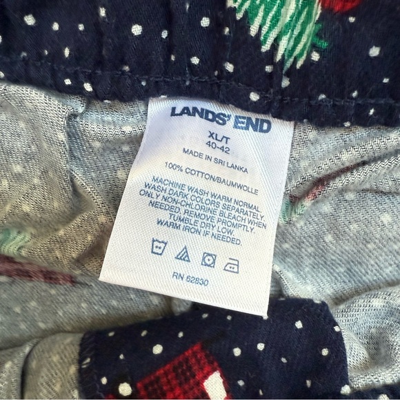 Lands End Men’s Flannel Pajama Pants Camper Print - Picture 4 of 6